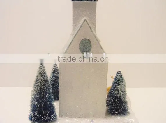 Vintage Putz House Church Pattern & Instructions Christmas Village photo-4