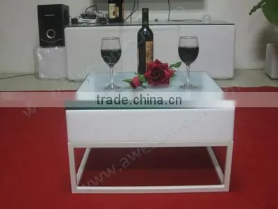 Stainless Steel Frame Led Illuminated Coffee Table Wholesale photo-2
