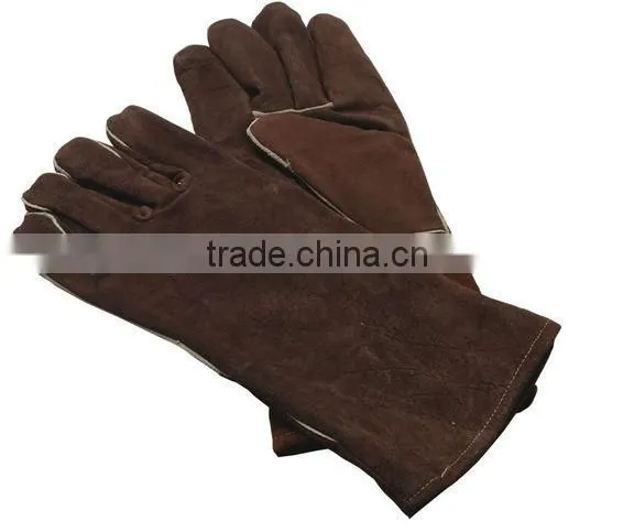 Guangzhou Orange Cow Split Welding Leather Working Gloves photo-3