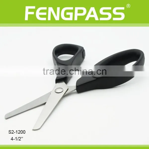 S2-1200 4-1/2" 2CR13 Stainless Steel PP Plastic Kid Scissors Round Tip photo-2