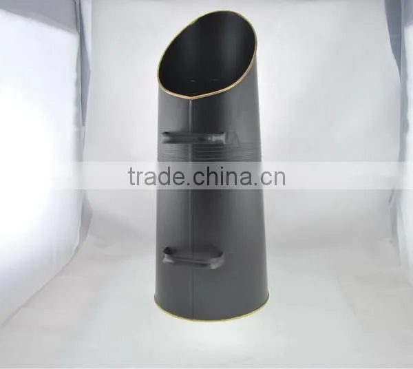 Household Big Galvanized Coal Bucket With Wood Handle photo-3