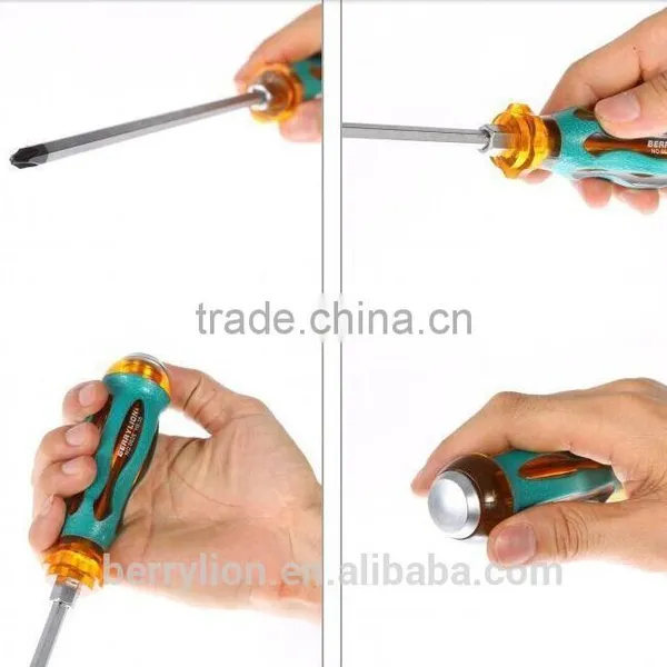 Berrylion 6" Screwdriver Magnetic Screwdriver Phillip and Slotted Magnetic Screwdriver photo-5