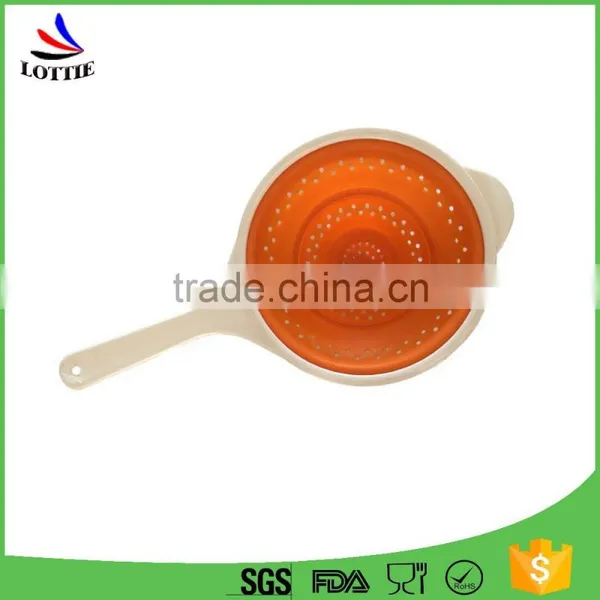 Wholesale Kitchen Silicone Collapsible Strainer Colander photo-2