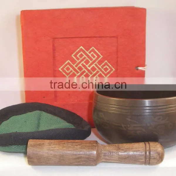 High Quality Handmade in Nepal Deep Tibetan Singing Bowl photo-2