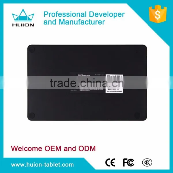 Huion H420 Genuine Wireless Graphics Tablet Drawing Tablets Professional Signature Tablets Kids Painting Pen Tablet Black photo-2