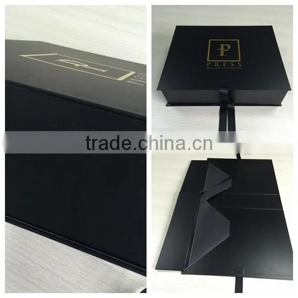 Matt Black Paper Custom Hair Extension Boxes Hair Boxes photo-6
