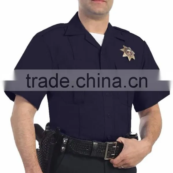 OEM Custom Logo Men's Security Guard Uniform Shirts photo-4
