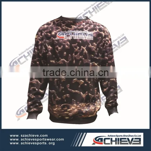 High Quality Fashion Custom Sublimation Sweaters Made of Half Cotton photo-4