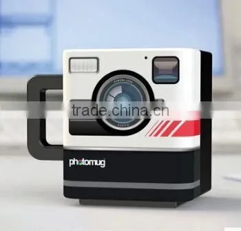 Retro Camera Photomug,Mustard Photo Mug photo-4