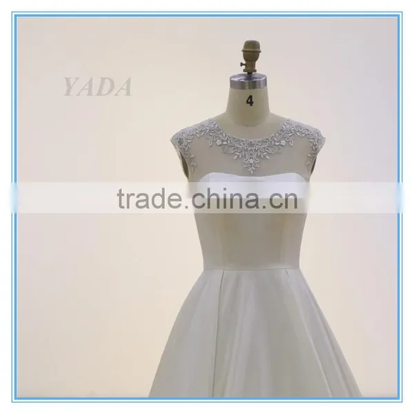 Elegant Screen Cloth Embroidery Satin Weddings Bridesmaid Dresses Maxi Dress photo-5