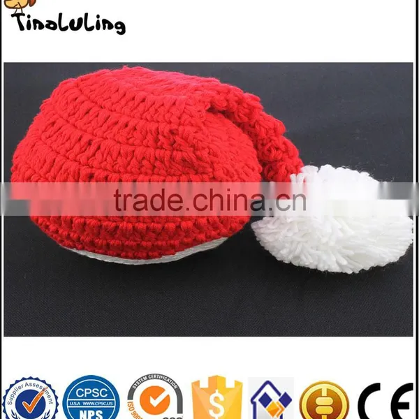 Cute Newborn Baby Girl/Boy Crochet Knit Tinaluling Santa Costume Photo Photography Prop Christmas Outfit for Newborn Baby photo-3