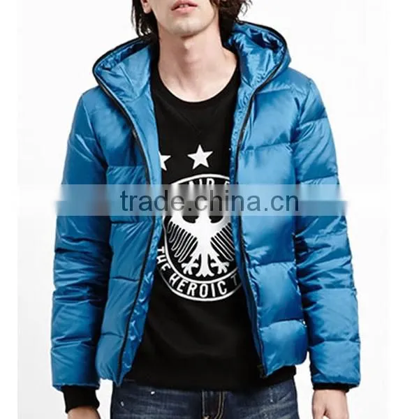 2015 Wholesale Man's Outdoor Thin Padded Jacket With Hoodie photo-3