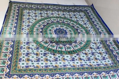 Hippie Tapestry Mandala Tapestry Color White photo-3