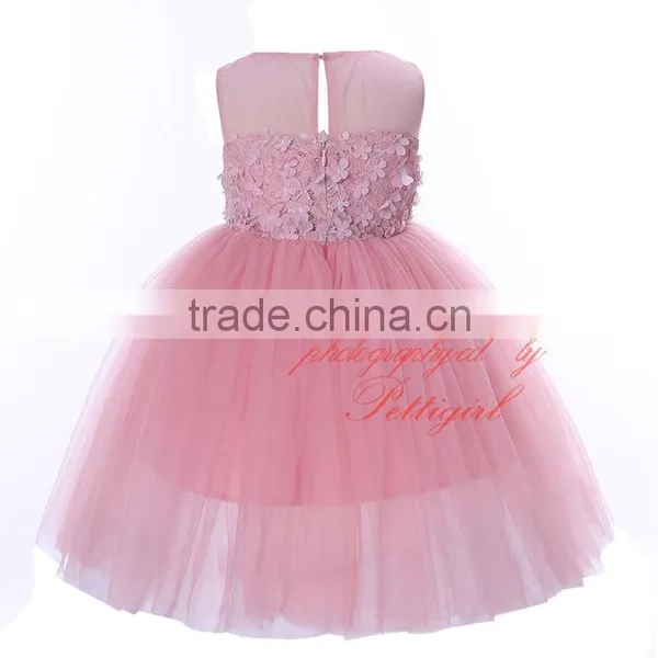 Flower Girl Dresses Pink Beautiful Evening Dresses photo-3