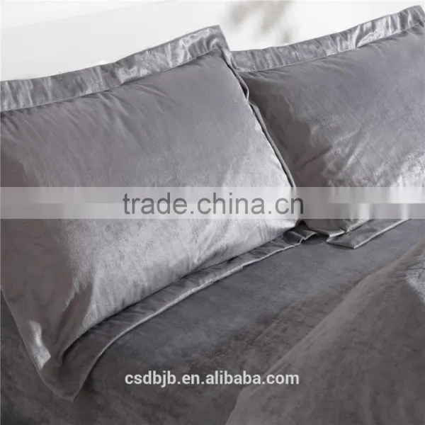 2017 NEW DESIGN SUPER SOFT MICROFIBER DARK GRAY 4PCS BEDDING SET photo-3