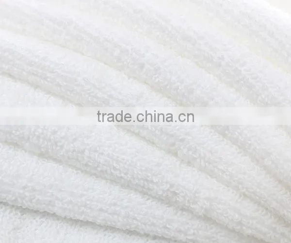 100% Cotton 21S /2 Plain White Hotel Face Towel photo-3