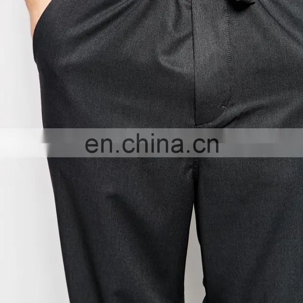 OEM Wholesale High Quality Latest Design Straight Pants With Cropped Rouge Hem China photo-5