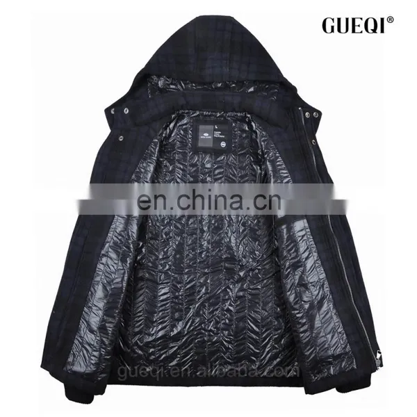 Classic Men Customized Diamond Lined Wool Coats photo-3