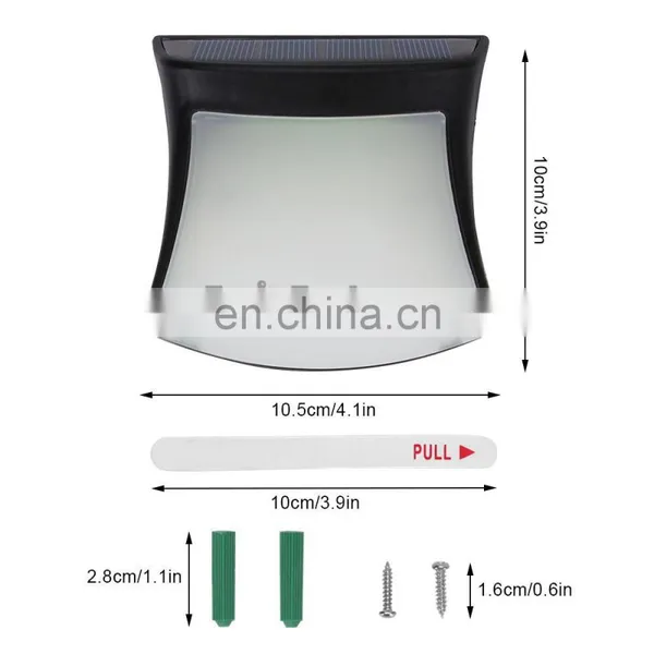 DS1111 Solar Powered Light Fence Wall Decoration Lamp Solar Street Light LED Garden Light Waterproof Outdoor photo-3