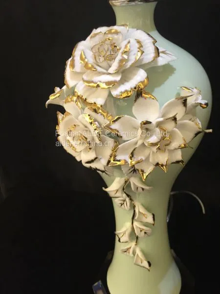 Handwork Firing Ceramic Artware Table Lamp photo-3