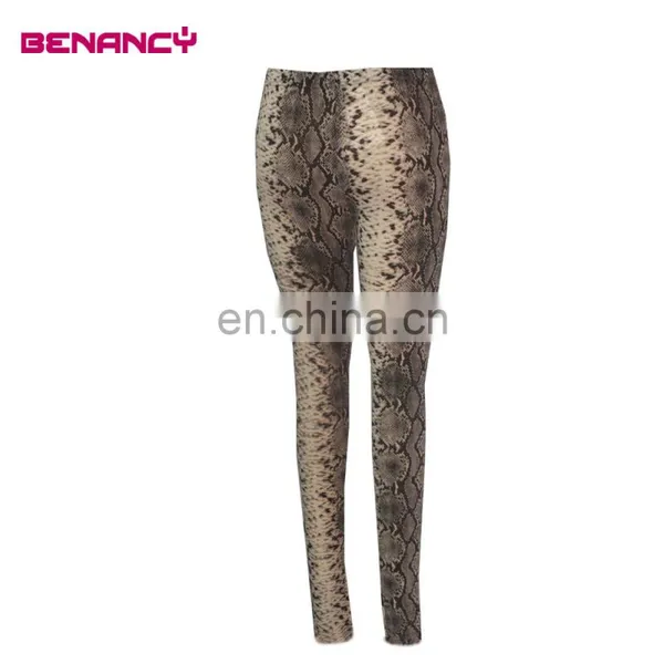 2016 Lady Snake Skin Print Knit Pant Legging photo-2
