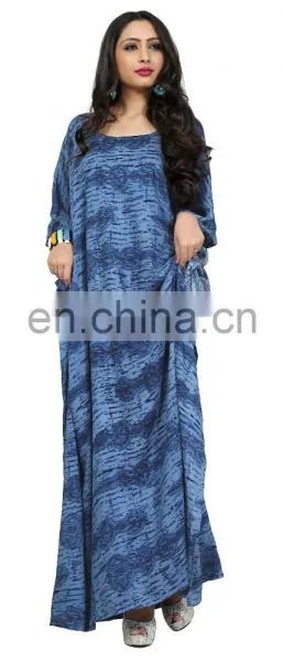 Printed Kaftans Collection 2017 / Women Decent Daily Casual Wear Ankle Length Kaftans (kaftan Dress) photo-3