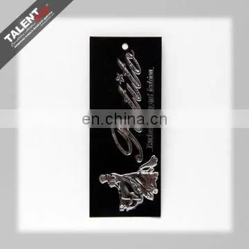 Custom Private Brand Name Spot uv Thick Black Paper Printing Card for Clothing photo-6