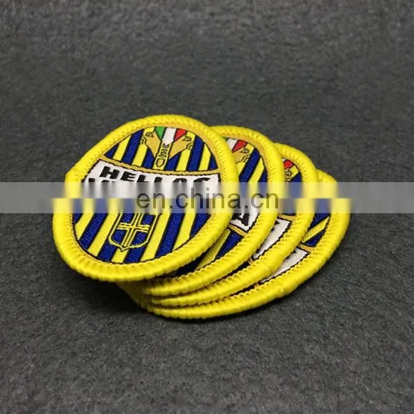 Customized High Quality Fabric Embroidered Woven Patch Woven Badges photo-3