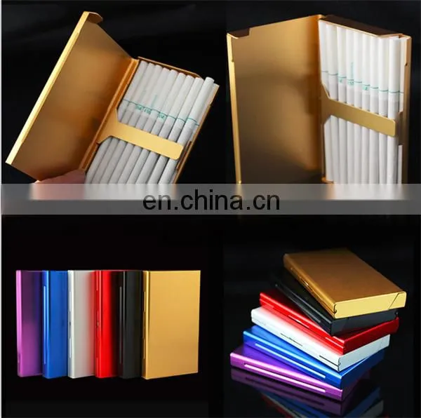 Wholesale Aluminum Cigarette Case Many Colors Plated Metal Craft Factory photo-2