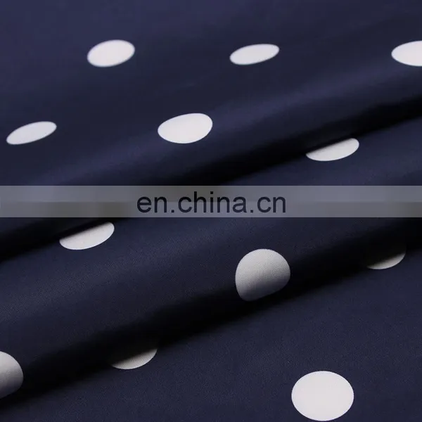 300T Full Dull 100% Polyester Dot Printed Fabric 50D Pongee Fabric for Garment/raincoat/umbrella photo-4