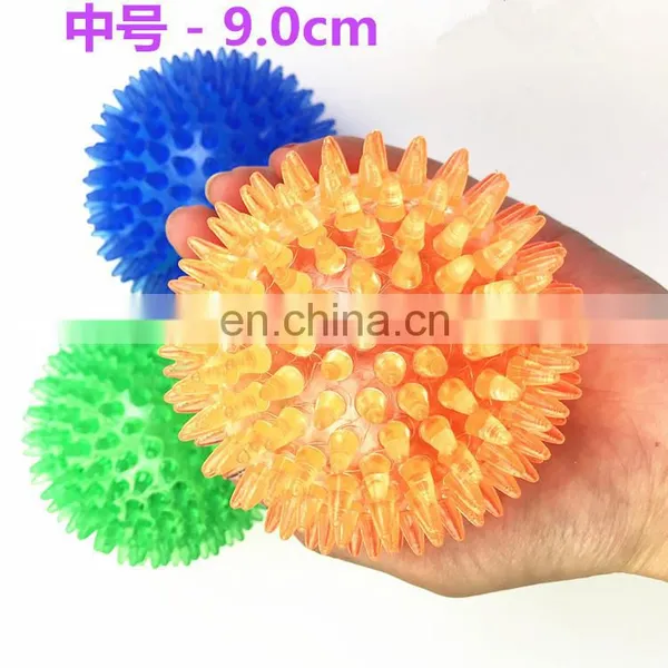 3 Sizes Bouncing Ball Teeth Cleaning Tpr Throwing Spiky Dog Toy photo-4