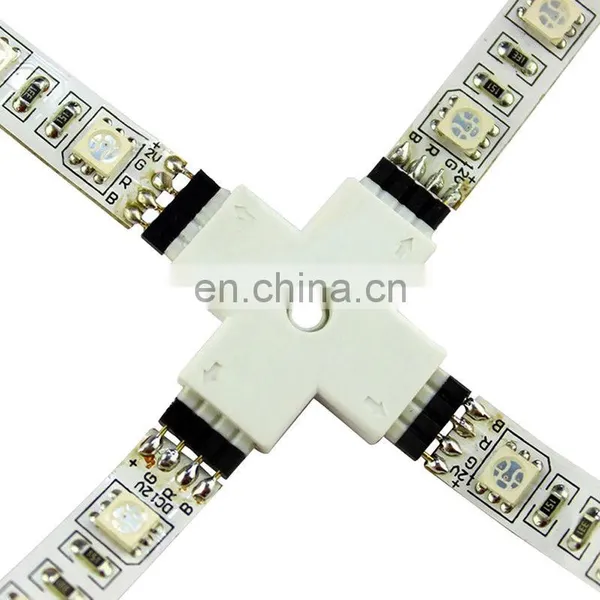 4Pin PCB Clip Solderless RGB LED Strip Light Connector photo-6