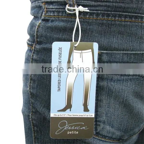 Customized For Gift Clothing Garment Hang Tag With String Eyelet Hang Tag photo-4