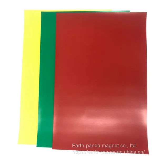 Customized High Quality Rubber Magnet Sheet With Color PVC photo-2