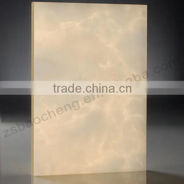 Unique Design Customized Hotel Onyx Imitation Stone Wall Panel photo-3