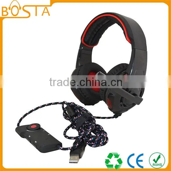 Dongguan Factory New Headphones Gaming Headset With Mic & LED Lighting for PC photo-4