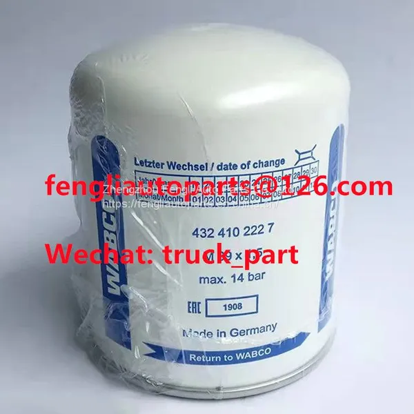 WABCO 4324102227 Original Bus Brake Parts White Air Dryer Cartridge photo-4