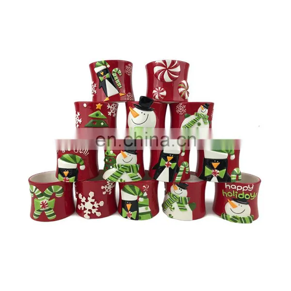 Merry Christmas Ceramic Gifts Decoration Ornaments Supplies