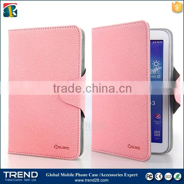 China Supplier Kickstand Folding Leather Case for Samsung Tab 3 photo-3