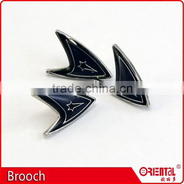 Enamle Metal Badge Straight Suit Brooch Pin for Men photo-3