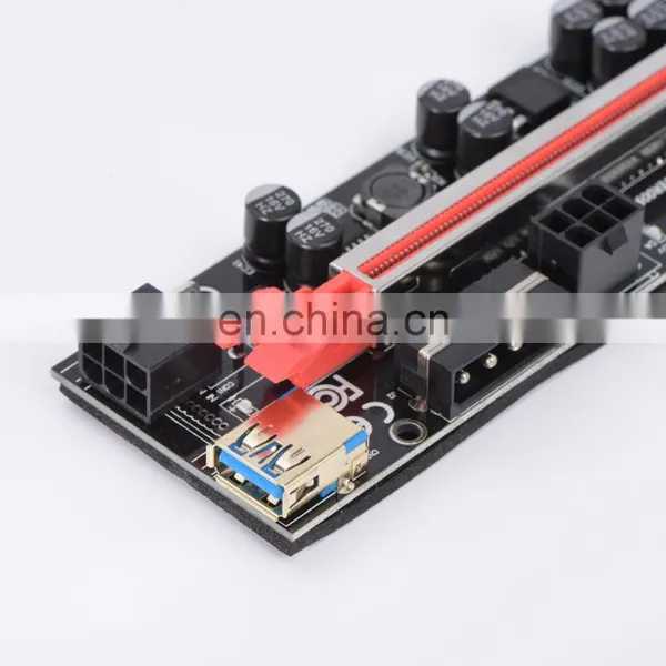 2022 VER009S Plus PCI-E PCIE Riser Card 009s PCI Express Adapter Molex 6Pin SATA to USB 3.0 Cable 1X 16X Extender photo-2