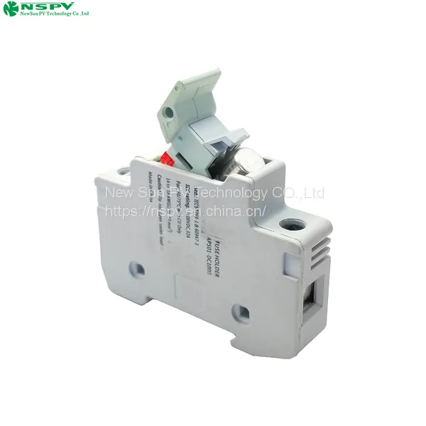 1000VDC Solar Fuse Holder Suitable 10*38mm Fuse for Solar Array Junction Box System photo-2
