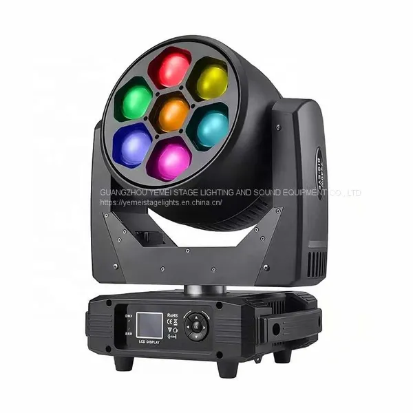 High Quality 7pcs 40W RGBW DMX512 Moving Head 4 IN 1 Bee Eye Moving Head Dyeing Light For DJ Disco Stage Light photo-5