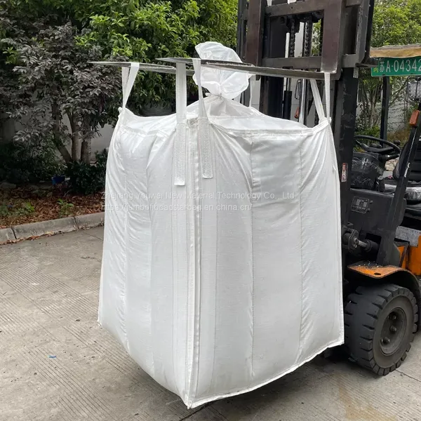 Big Bags for Firewood Packing Potato Bulk Container for Fuel Pellet1000kgs Flat Color Printing Featur Bottom Loop Safety photo-5