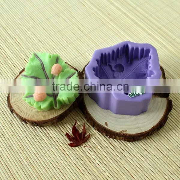 3D Leaf Shape Silicone Mold for DIY Chocolate, Handmade Soap, Jelly and Pudding