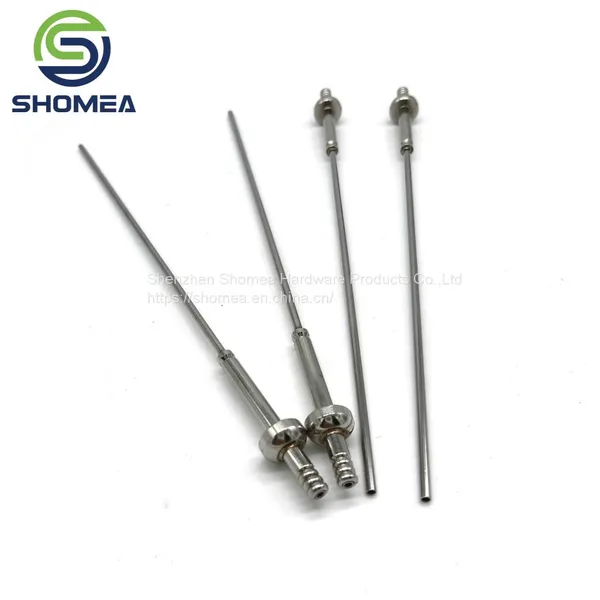 Shomea Customized 2-5mm Daimeter Stainless Steel Pencil Point Tip Needle With Metal Base photo-4