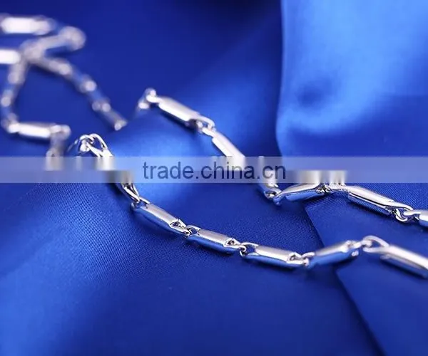 Good Selling Fashion Jewelry High Quality Rhodium Plated Chain Necklace photo-6