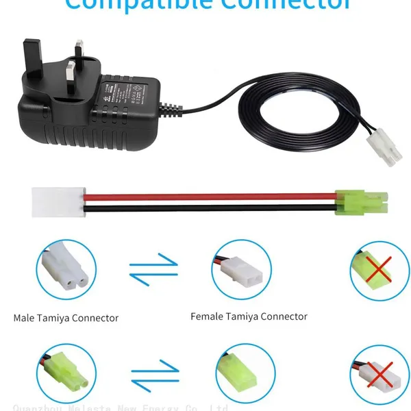 Intelligent 7.2V 8.4V 9.6V NIMH Battery Charger for 2-10S Airsoft Battery RC Car Battery With Standard Tamiya and Mini Tamiya Connector photo-5