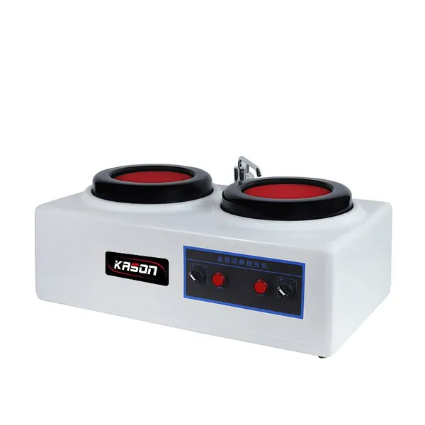 HST-P2T High Quality Dual Disc Metallographic Specimen Polishing Machine Low Noise 1-Year Laboratory Use Warranty photo-5