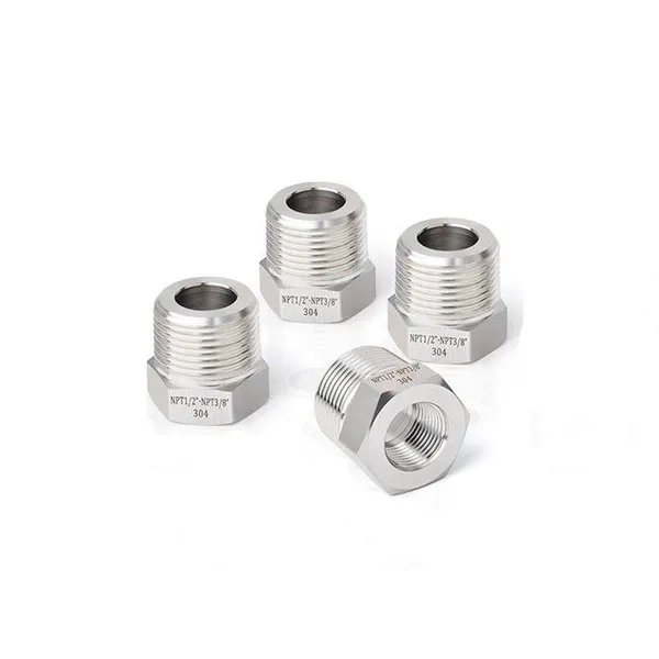 NPT High-pressure Thickened Core 304 Stainless Steel Inner and Outer Wire Diameter Conversion Joint photo-2